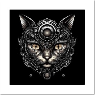 Steampunk Cat Posters and Art